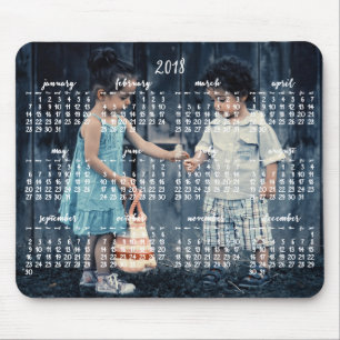 Personligens musknappkalender 2018 musmatta