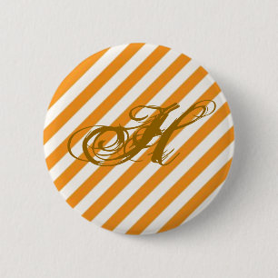 Personligens Orange stripe Knapp