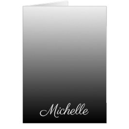 Personligens övertoningssvarta skuggor av grått hälsningskort
