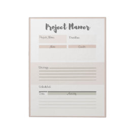 Personligens projektplan anteckningsblock