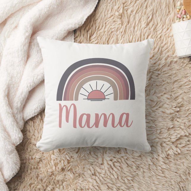 Personligens regnbåge sol Mamma Kudde (Filt)