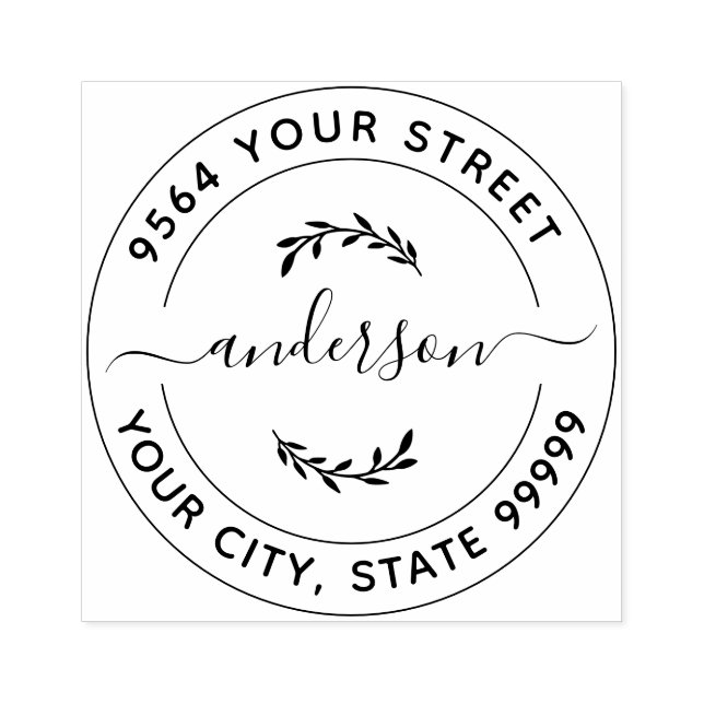 Personligens Returadress Stämpel (Tryck)