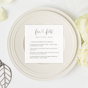 Personligens Roligt Fakta om par Napkin Pappersservett
