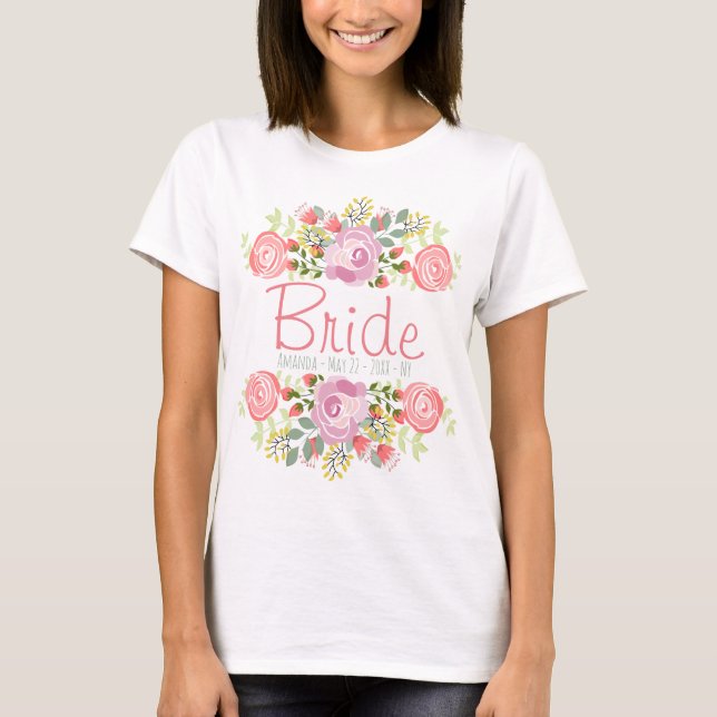 Personligens romantiska blommigt tee (Framsida)