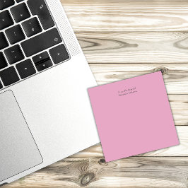 Personligens Rosa efter det att den har skickats - Post-it Block