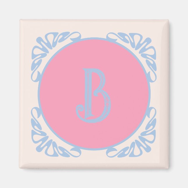 Personligens rosa och blått magnet (Framsidan)
