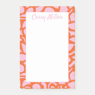 Personligens Rosa och Orange, diskett Post-it Block
