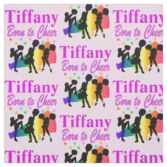 PERSONLIGENS ROSA TILL CHEERLEADER FABRIC TYG (Provkarta)