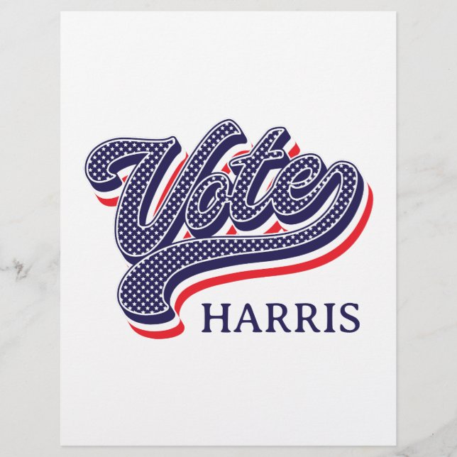 Personligens röstval Stars och stripes Reklamblad (Framsidan)