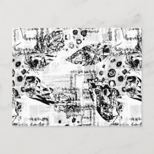 Personligens semestertematiska tackkort vykort