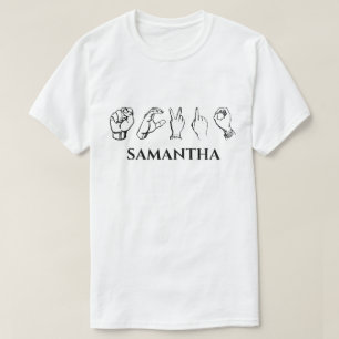 Personligens signaturspråk - Sändning, Anpassat na T Shirt