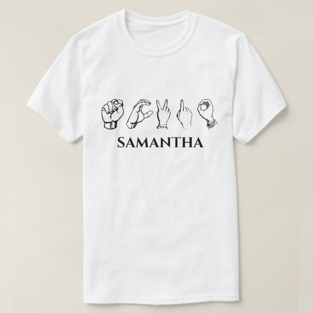 Personligens signaturspråk - Sändning, Anpassat na T Shirt (Design framsida)