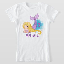 Personligens sjöjungfru födelsedag t shirt