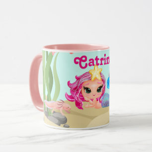 Personligens Sjöjungfru och Axolotl Mugg