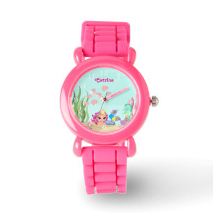 Personligens Sjöjungfru och Axolotl Watch - Cute & Armbandsur