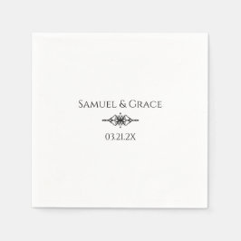 Personligens Snyggt 60:e diamantårsdagen Pappersservett