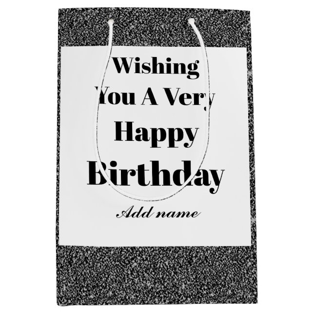 Personligens snyggt, modern födelsedagspresseväska (Framsidan)