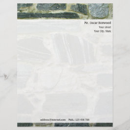 Personligens stenvägg med Returadress Brevhuvud