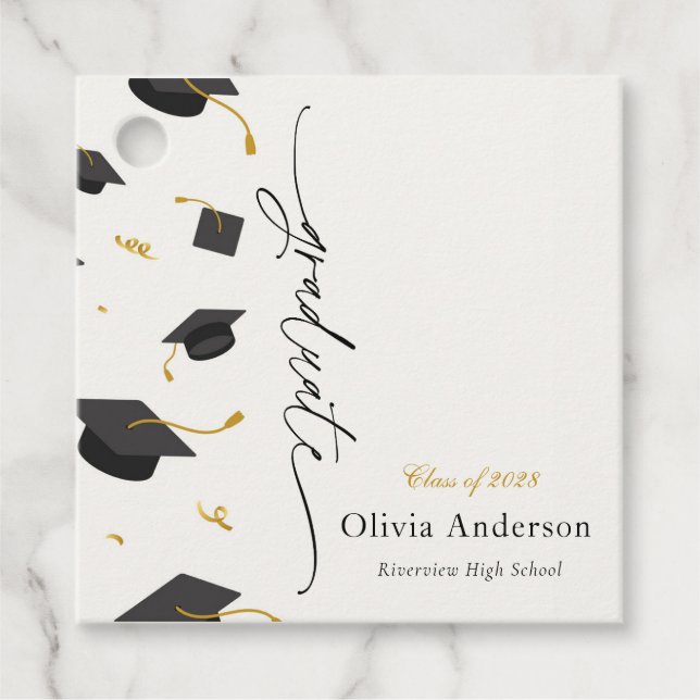 Personligens Studentfest Gåvor Etiketter (Framsida)