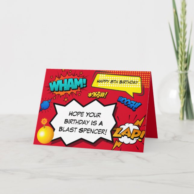 Personligens Tecknad Kort (Framsida)