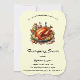 Personligens Thanksgiving - middag Inbjudningar