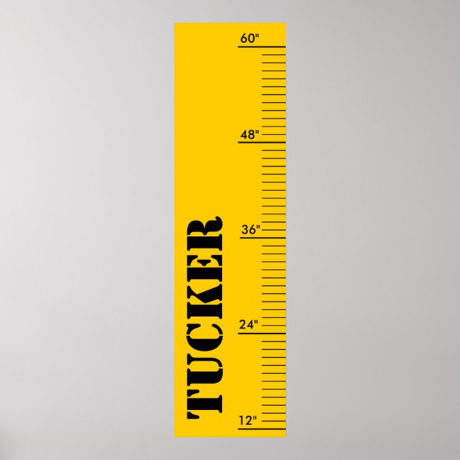 Personligens tillväxtdiagram - linjal poster (Framsidan)