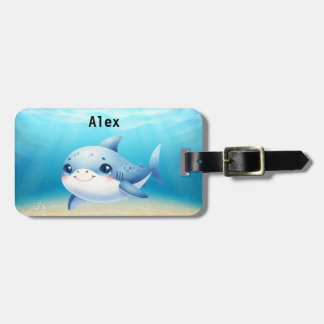 Personligens ungar baby shark bagagebricka