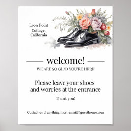 Personligens välkomstgäst Airbnb-skylt Poster