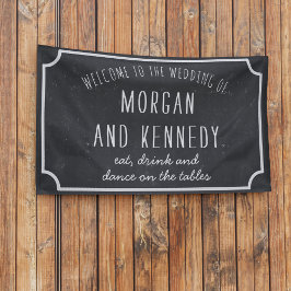 Personligens välkomstpanel Bröllop-banderoll