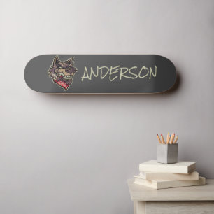 Personligens Varg Mini Skateboard Bräda 18,5 Cm