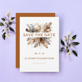 Personligens vattenfärg Hösten Bröllop Inbjudningar