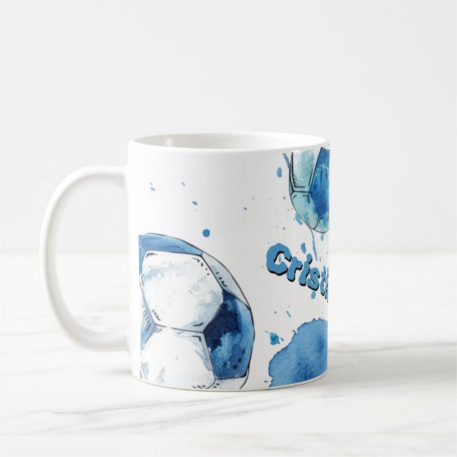 Personligens vattenfärgsfotare kaffemugg (Vänster)