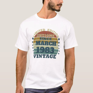 Personligens vintage 40 födelsedagskalender t shirt