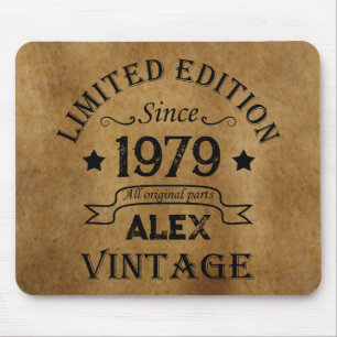 Personligens vintage 45-årsgåvor musmatta