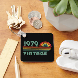 Personligens vintage 45-årsgåvor nyckelring