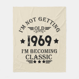 Personligens vintage 55:e födelsedagsfesten fleecefilt