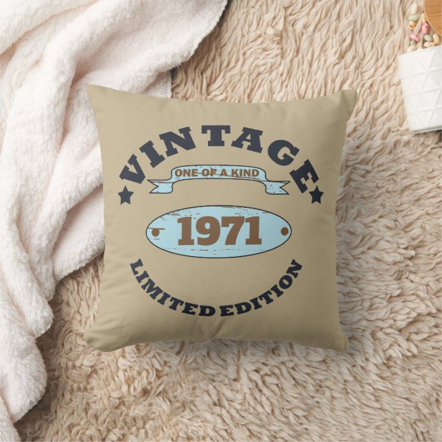 Personligens vintage 55:e födelsedagsfesten kudde (Filt)