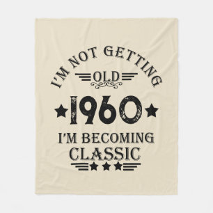 Personligens vintage 65e födelsedagspresent fleecefilt