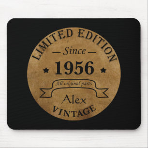 Personligens vintage 65e födelsedagspresent musmatta