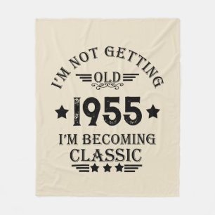 Personligens vintage 70 födelsedag fleecefilt