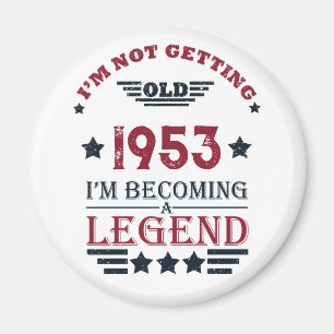 Personligens vintage 70 födelsedag magnet