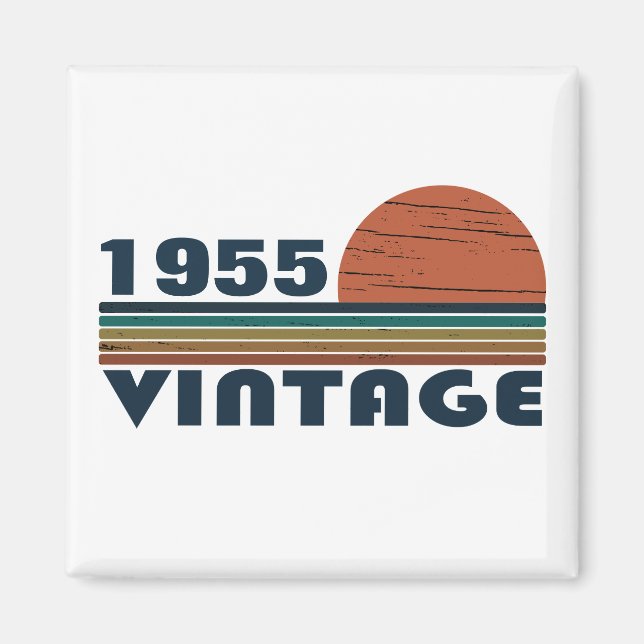 Personligens vintage 70 födelsedag magnet (Framsidan)