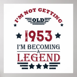 Personligens vintage 70 födelsedag poster