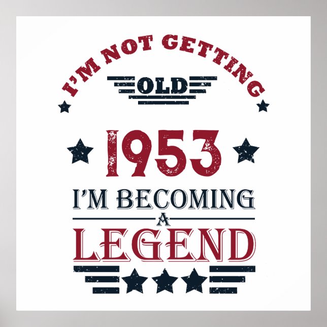 Personligens vintage 70 födelsedag poster (Framsidan)