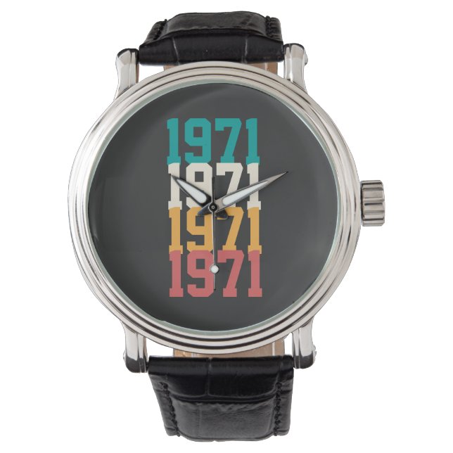 Personligens Vintage födelsedag Armbandsur (Framsida)