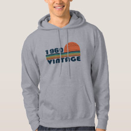 Personligens vintage födelsedag hoodie