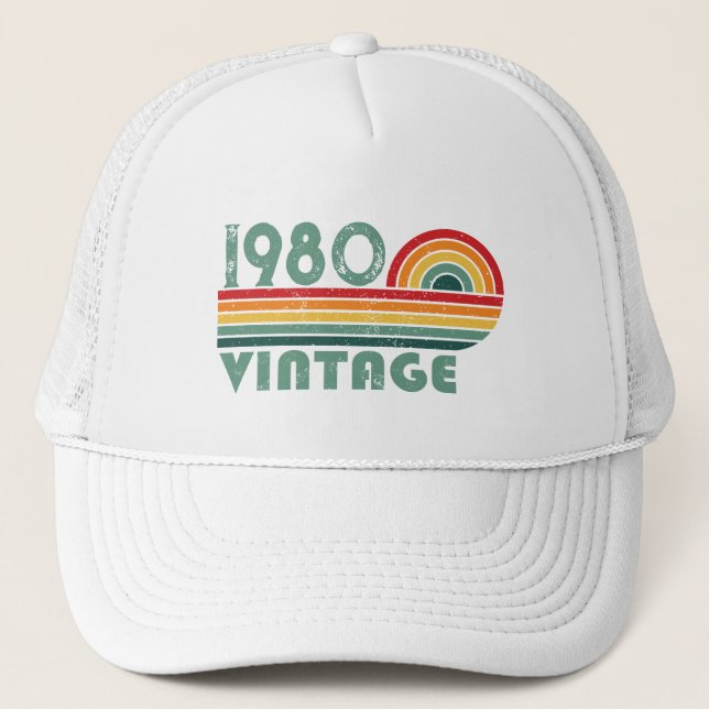 Personligens vintage födelsedag keps (Framsida)