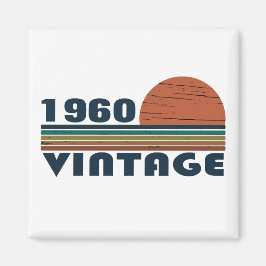 Personligens vintage födelsedag magnet