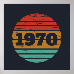 Personligens vintage födelsedag poster