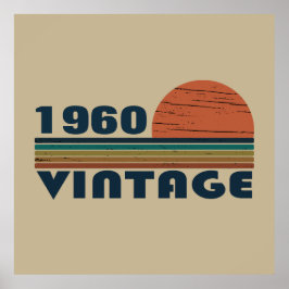 Personligens vintage födelsedag poster